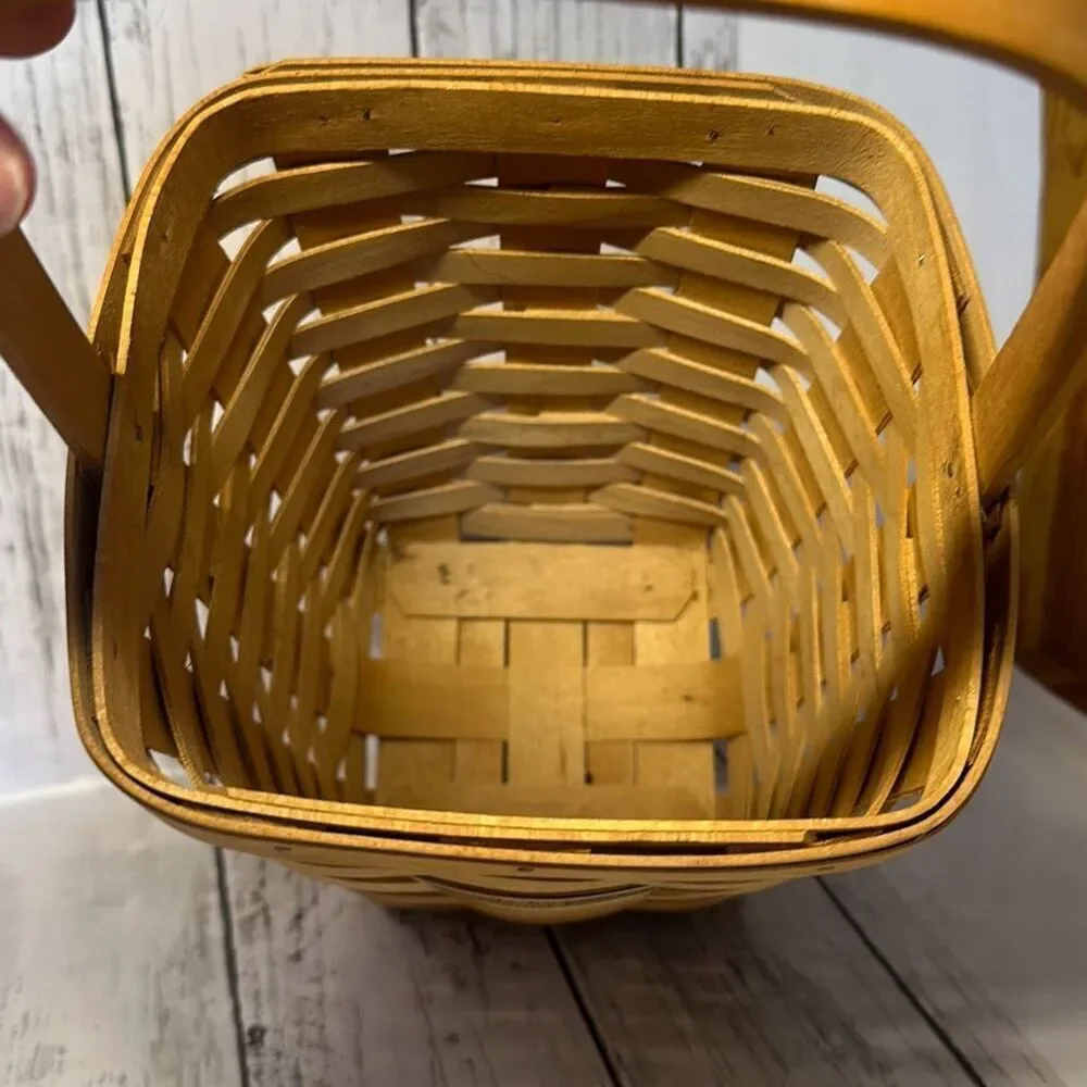 Longaberger 2001 Made By Me Hand Woven‎ Basket Dresden 13”
